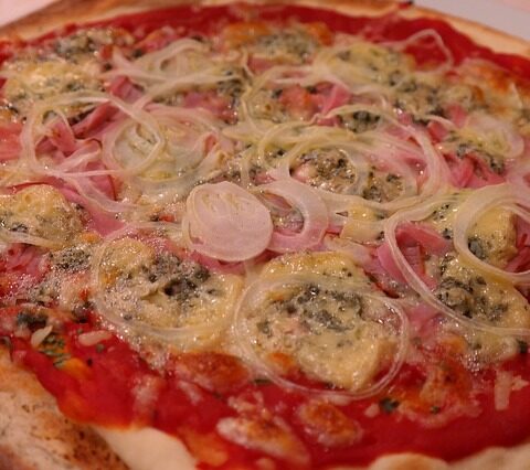 Receta de pizza vegetariana de queso gorgozola 1