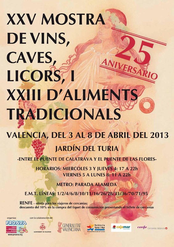 XXV Mostra de Vins, Caves Licors i XXIII d’Aliments Tradicionals