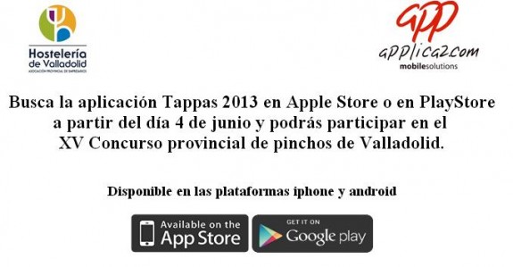 Disponible ya la app para el XV concurso de pinchos de Valladolid 1