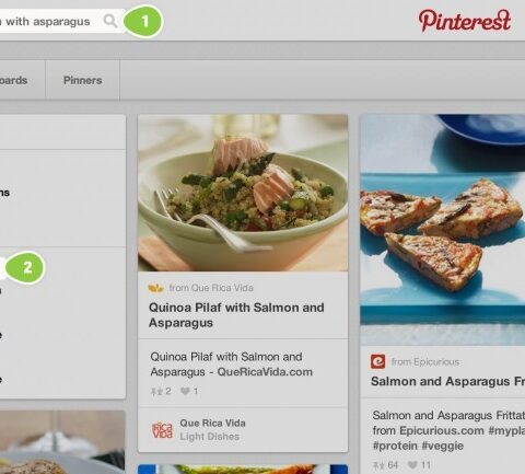 Pinterest ayuda al mundo de la gastronomía incluyendo un buscador de recetas