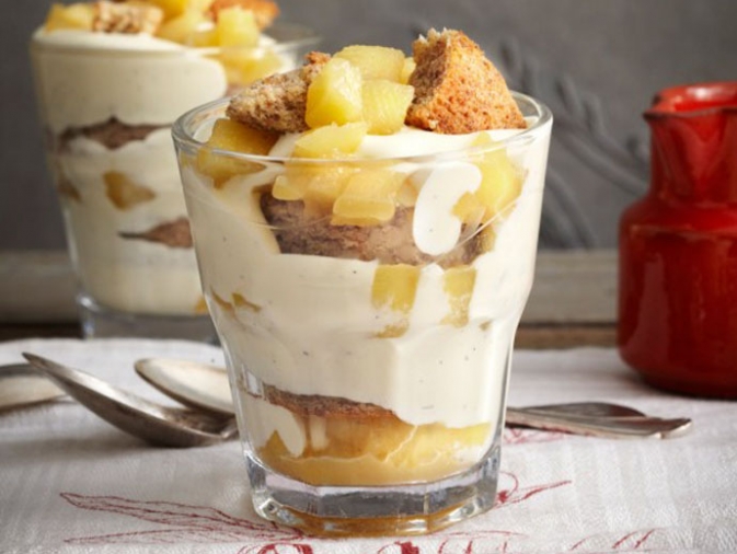 Mousse de queso con membrillos al tomillo 1