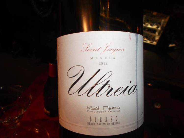 Cata de los vinos del proyecto Ultreia de Raúl Pérez en el Sexto Sentido 2