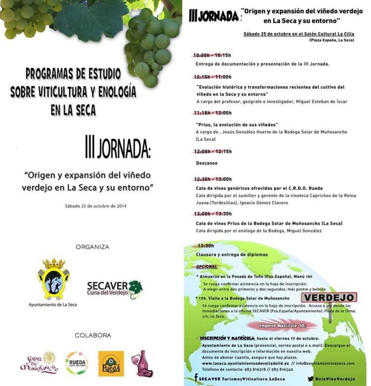 III Jornada de Formación sobre Viticultura y Enología en La Seca 1