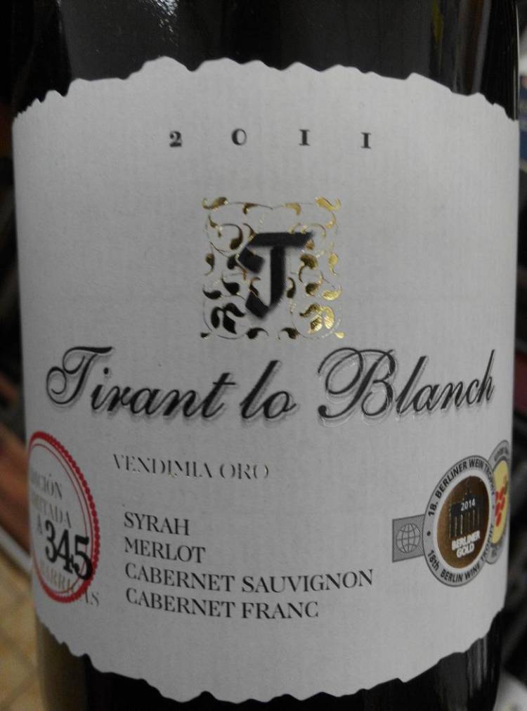 Tirant lo Blanch Vendimia Oro 2011 1