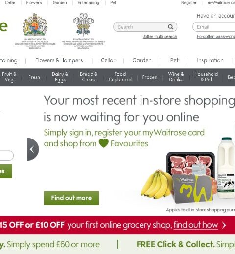 Waitrose, uno de los supermercados online más influyentes en el Reino Unido incluye, vino español entre sus recomendaciones de vinos de alrededor de 12 libras 1