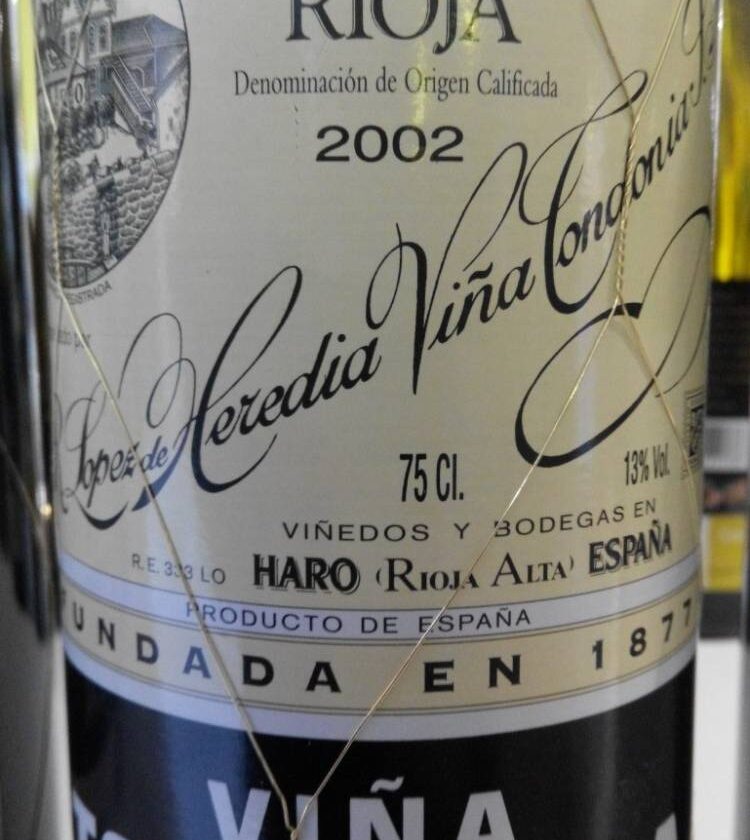 Catamos Viña Tondonia Reserva 2002, otro de los vinos recomendado en UK esta semana 2