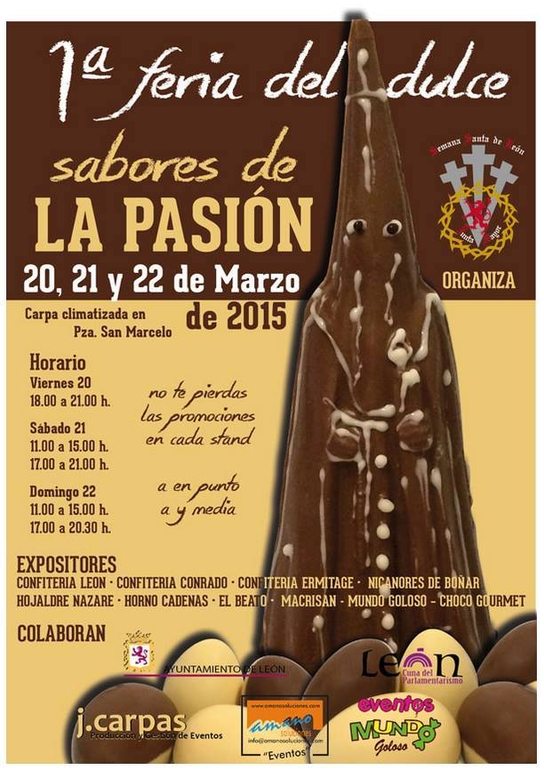 Ya tenemos el cartel de la 1ª Feria del Dulce ‘Sabores de la Pasión’ de la Semana Santa Leonesa
