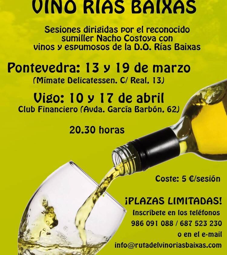 La Ruta del Vino Rías Baixas retoma su actividad anual con cuatro catas de vino y espumosos 1