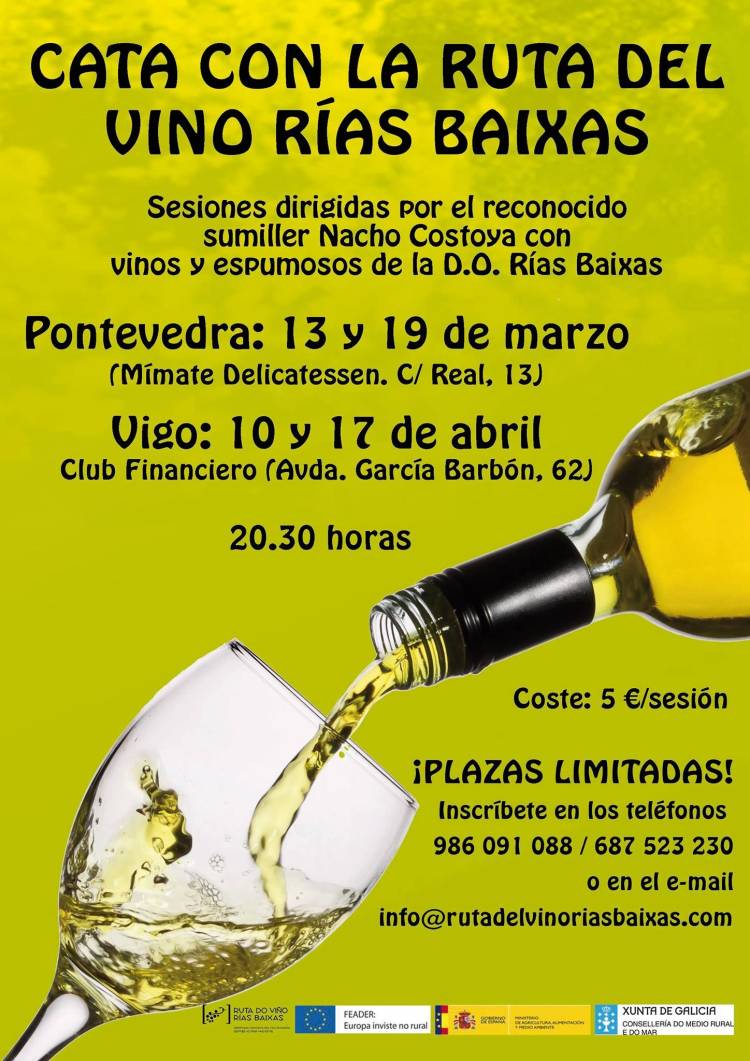 La Ruta del Vino Rías Baixas retoma su actividad anual con cuatro catas de vino y espumosos 1