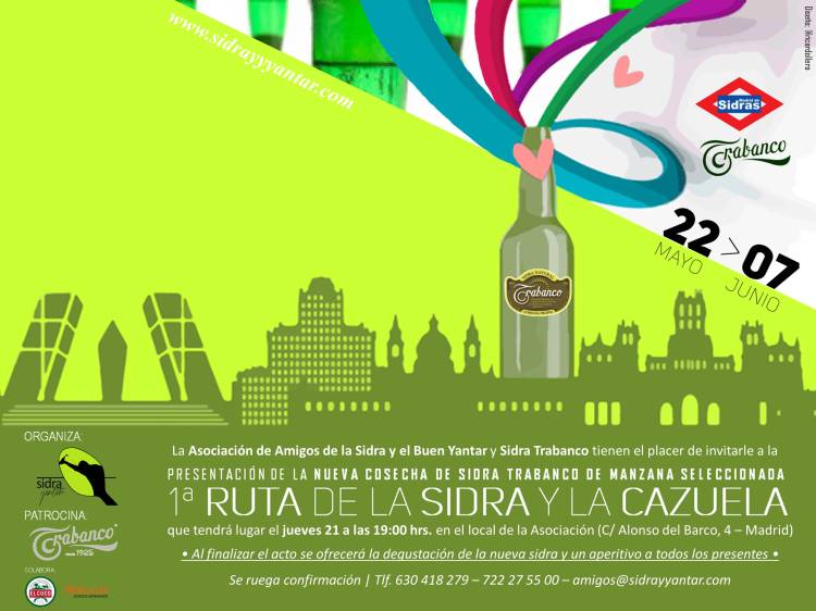 50 sidrerías participan en el mayor evento de la historia sidrera de Madrid: La Ruta 'Madrid de Sidras' 1