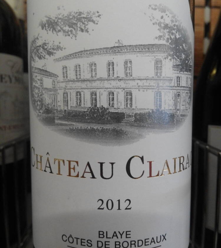 Château Clairac Blaye Côtes De Bordeaux 2012 1