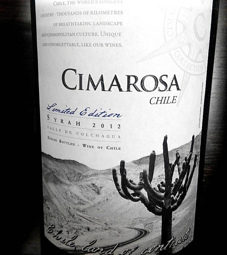Cimarosa Syrah Limited Edition 2012 1