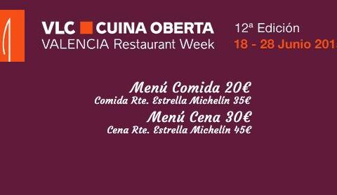 Valencia Cuina Oberta Junio 2015: 12ª Valencia Restaurant Week 1