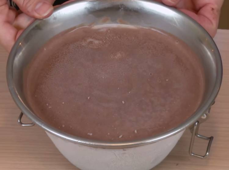 Helado de chocolate casero (sin huevos) 1