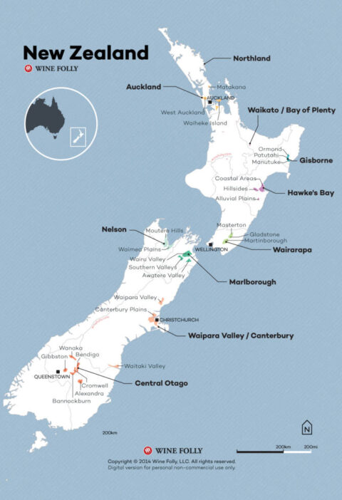 Las 7 regiones de Nueva Zelanda donde se elabora el Sauvignon Blanc 1