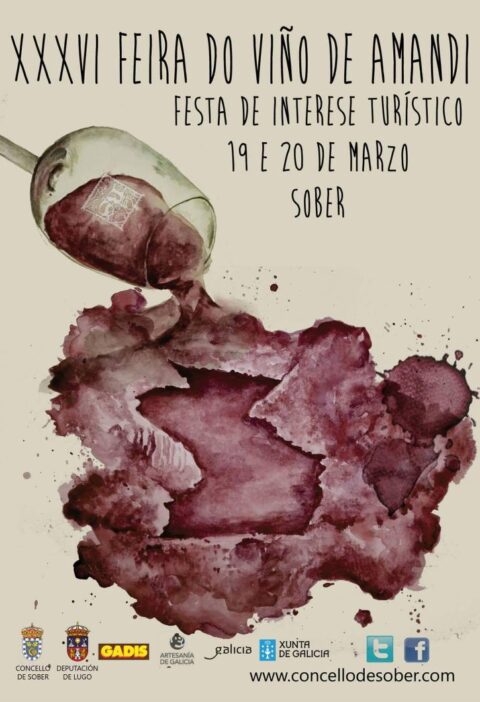 Ya tenemos cartel de la XXXVI Feira do Viño de Amandi (Ribeira Sacra) 2