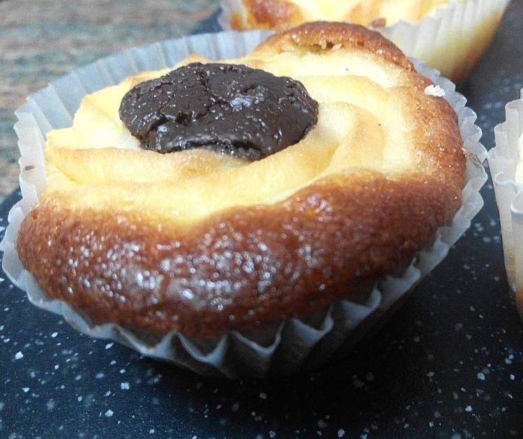 Minitartitas de crema con relleno de chocolate 2