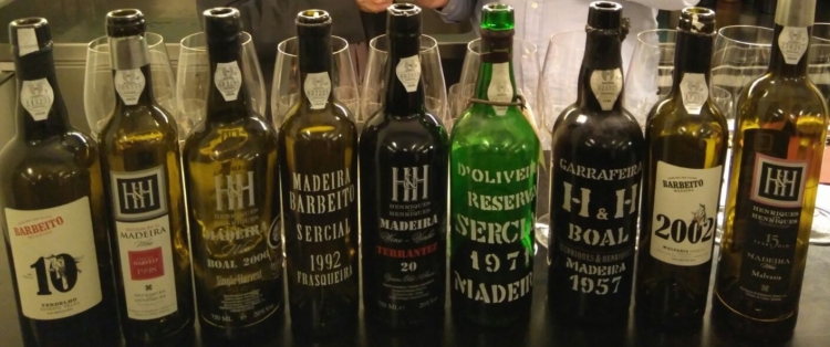 Cata de grandes vinos olorosos de Madeira 1