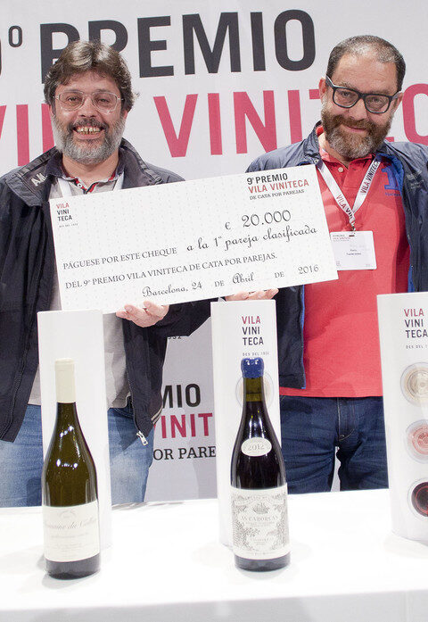 Ganadores de la cata de vinos por parejas Vila Viniteca 1