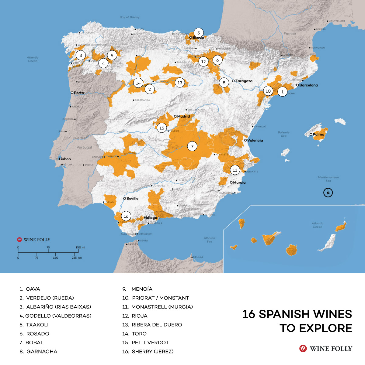 16 Vinos españoles a explorar según WineFolly