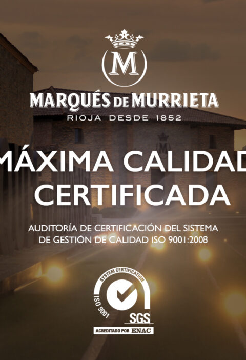 Marqués de Murrieta repite su Máxima Calidad Certificada 1