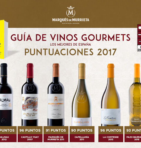 Excelentes puntuaciones de los vinos de Marqués de Murrieta en la Guía de Vinos Gourmets 1