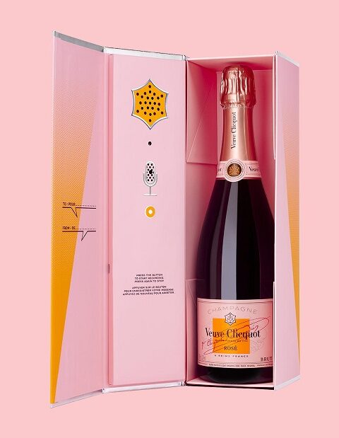 Veuve Clicquot lanza una edición limitada de su Champagne Rosé que permite grabar un mensaje de voz que suena al abrir la caja 1