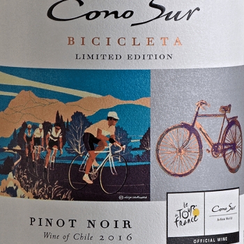 Miguel Indurain inspira una de las etiquetas de los vinos de Cono Sur patrocinadores del Tour 1