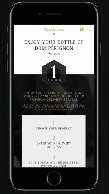 Dom Pérignon ofrecerá champagne refrigerado en una hora 1